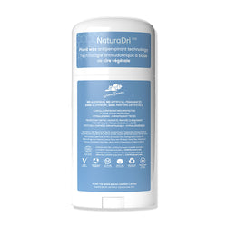 Étiquette arrière du déodorant antisudorifique sans aluminium Green Beaver parfum Fresh Verve
